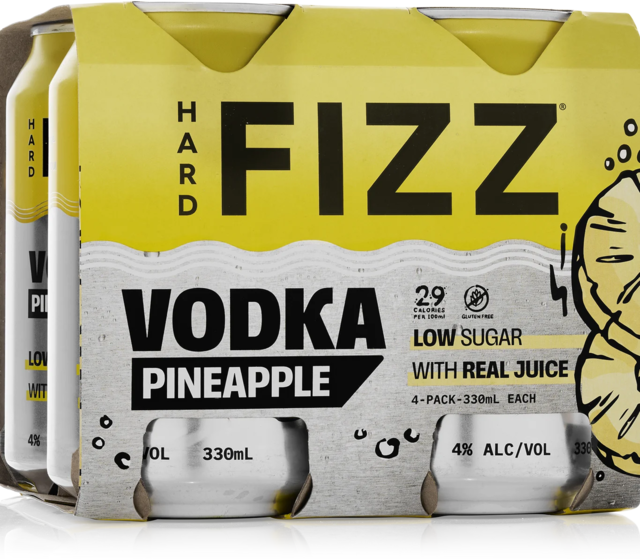 Hard Fizz Vodka Pineapple Can 4X330ML