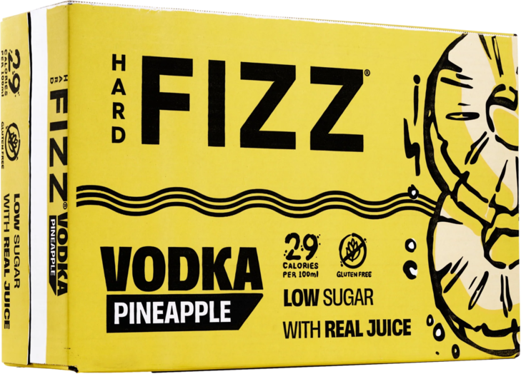 Hard Fizz Vodka Pineapple Can 24X330ML