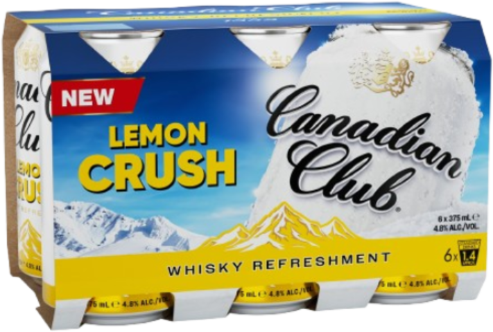 Canadian Club Citrus Lemon Crush Can 6X375ML