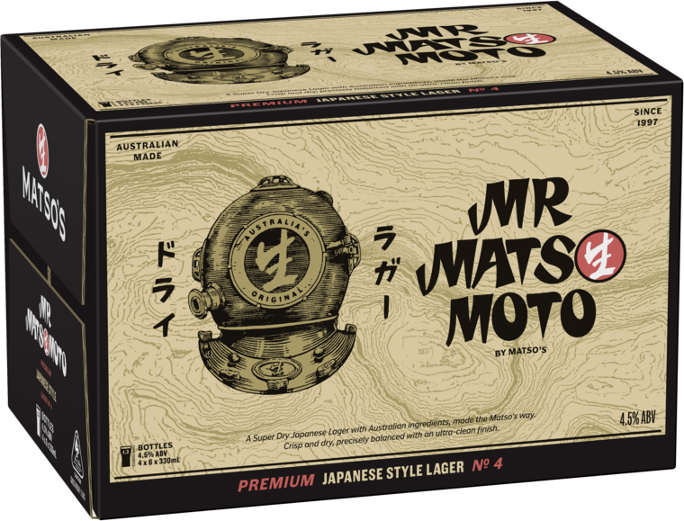 Mr Matsomotos Japanese Style Lager Bottle 24X330ML