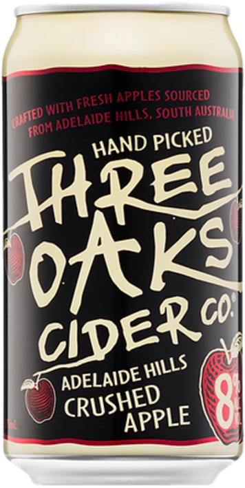 Three Oaks Crushed Apple 8% Can 10X375ML