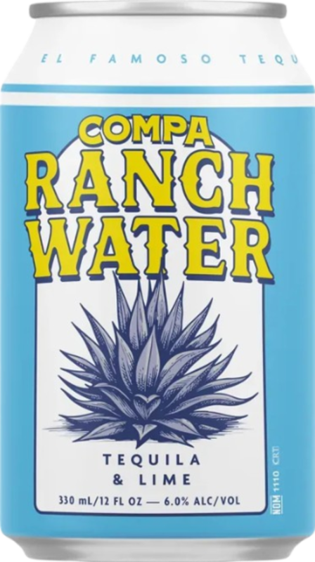 Compa Ranchwater Tequila & Lime 6% Can 1X330ML
