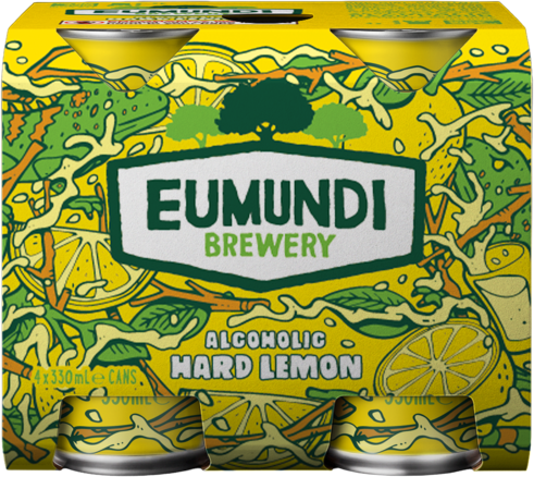 Eumundi Brewing Hard Lemon Can 4X330ML