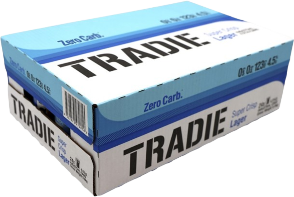 Tradie Zero Carb Super Crisp Can 24X375ML