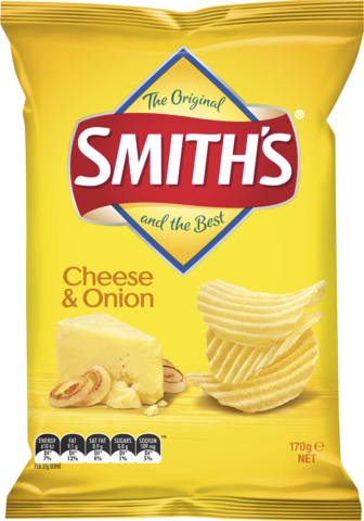 Smiths Crinkle Cheese & Onion 170GM