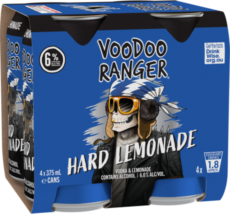 Voodoo Ranger Hard Lemonade Can 4X375ML