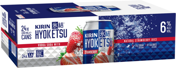 Kirin Hyoketsu & Strawberry 6% Can 24X330ML