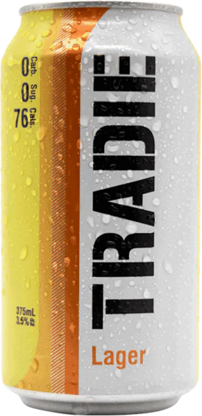 Tradie Zero Carb Mid Lager Can 1X375ML