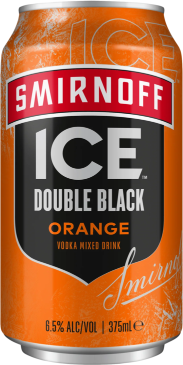 Smirnoff Ice Double Black 6.5% Orange Crush Can 1X375ML