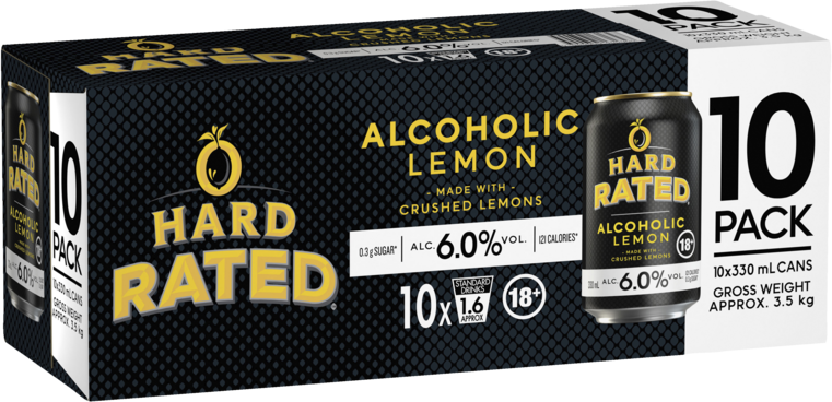 Hard Rated Lemon 6% Can 10X330ML