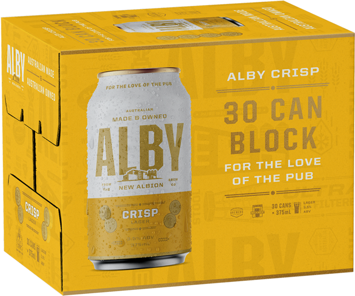 Alby Crisp Lager Can 30X375ML