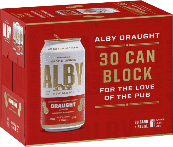 Alby Draught Lager Can 30X375ML