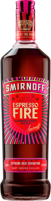 Smirnoff Espresso Fire Vodka 700ML