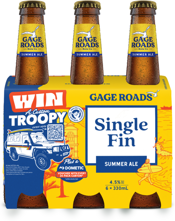 Gage Roads Single Fin Summer Ale Bottle 6X330ML