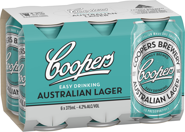 Coopers Aust Lager Can 6X440ML