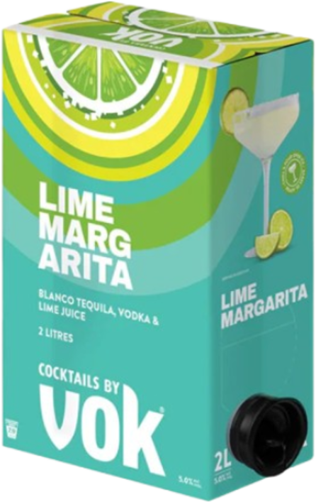 Vok Cocktail Lime Margarita Cask 2LT