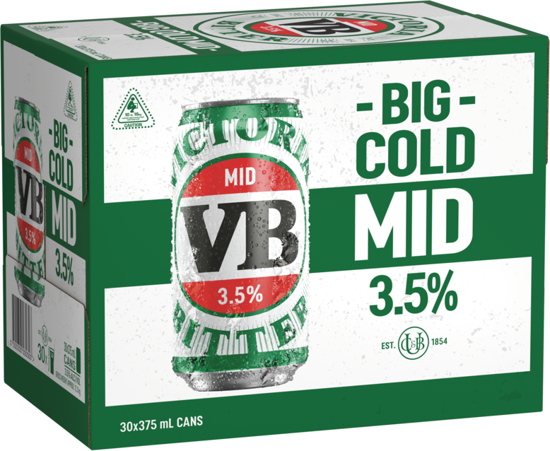 Victoria Bitter 3.5% Can 30X375ML