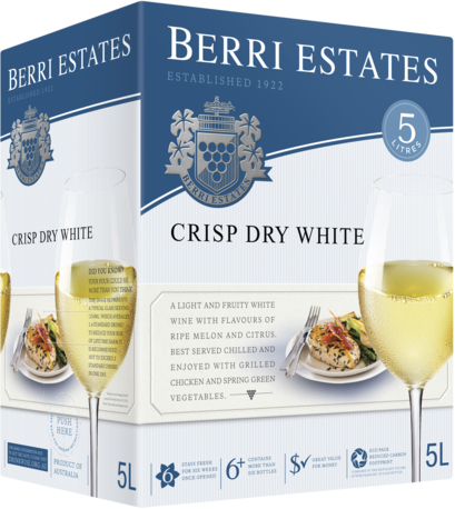  Berri Crisp Dry White Cask 5LT