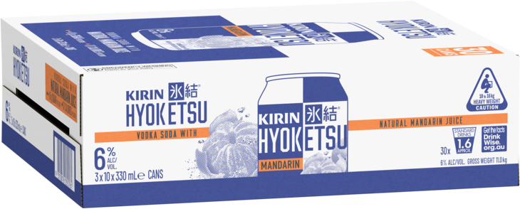 Kirin Hyoketsu & Mandarin 6% Can 10X330ML