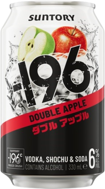 Suntory -196 Double Apple 6% Can 3x10x330ml