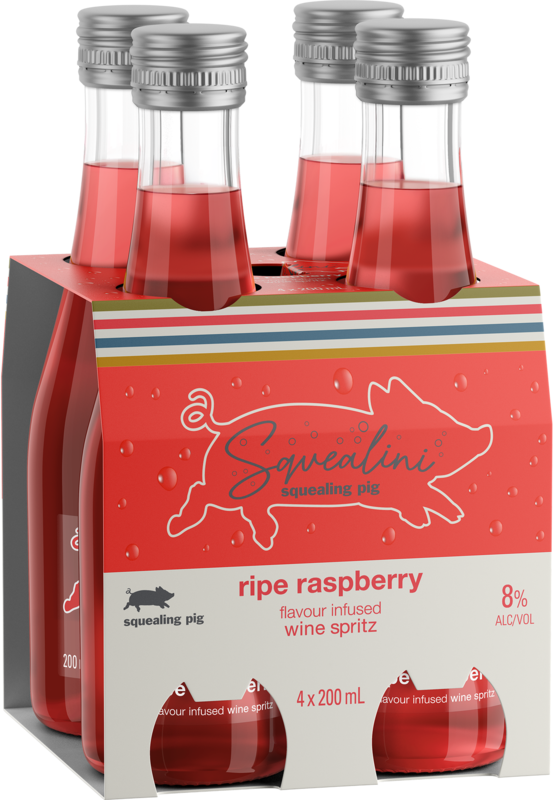 Squealing Pig Squealini Raspberry 4X200ML
