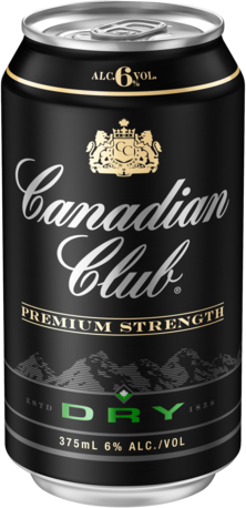 Canadian Club & Dry Premium 6% Can 10X375ML