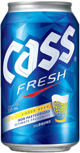 Cass Korean Beer Cans 24X355ML