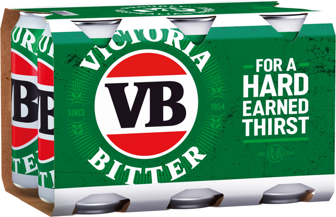 Victoria Bitter 3.5% Can 6X375ML