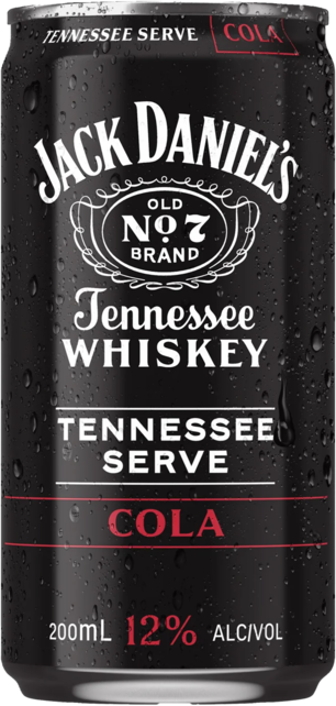 Jack Daniel's Tennessee Serve Cola 12% 1X200ML
