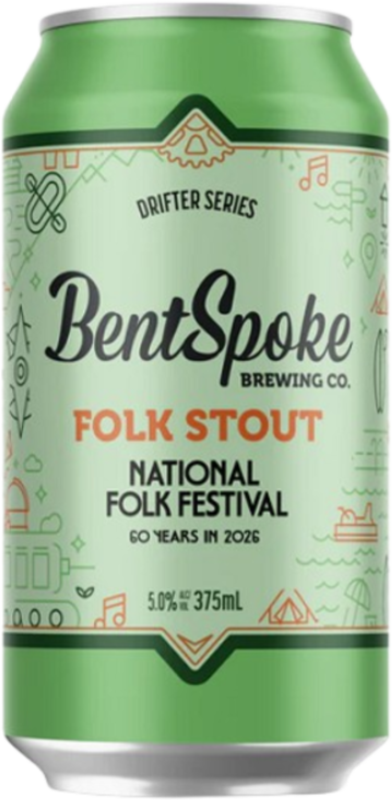 Bentspoke Folk Stout Can 16X375ML