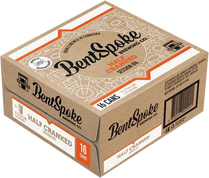 Bentspoke Half Cranked Session IPA 3.2% Can 16X375ML