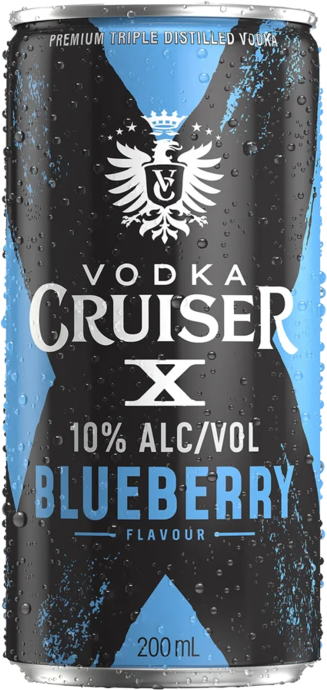 Vodka Cruiser Blueberry 10% Can 1X200ML