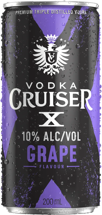 Vodka Cruiser Grape 10% Can 1X200ML