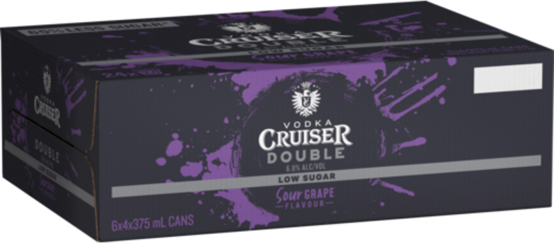 Vodka Cruiser Grape 10% Can 24X200ML