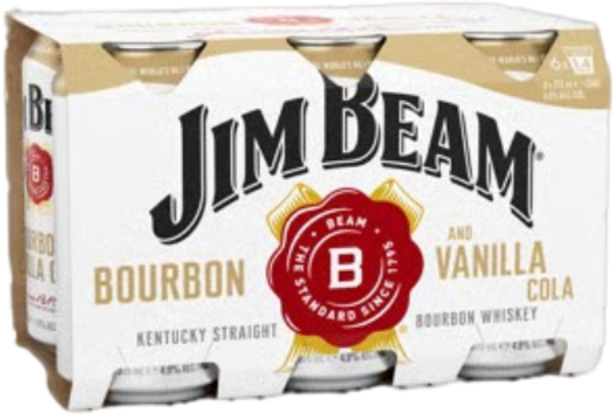 Jim Beam Cola & Vanilla 4.8% Can 6X375ML