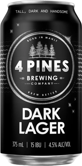4 Pines Dark Lager Can 1X375ML