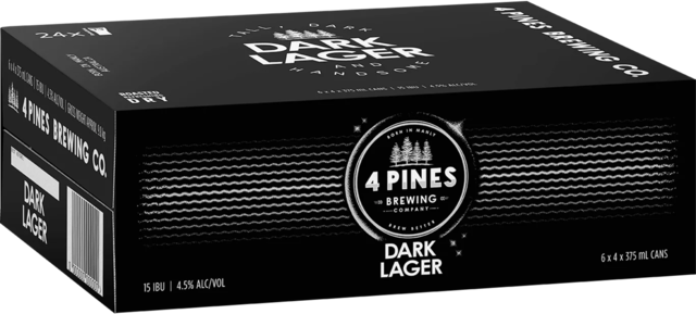 4 Pines Dark Lager Can 24X375ML