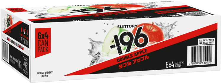 Suntory -196 Double Apple 6% Can 24X330ML