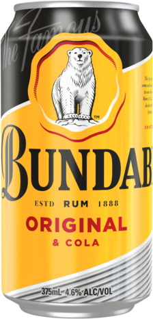  Bundaberg Rum UP & Cola 4.6% Can Brick 18X375ML