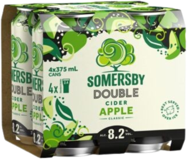 Somersby Double Apple Cider 8.2% Can 4X375ML
