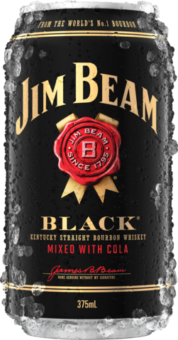 Jim Beam Black Label Bourbon & Cola Can 10X375ML