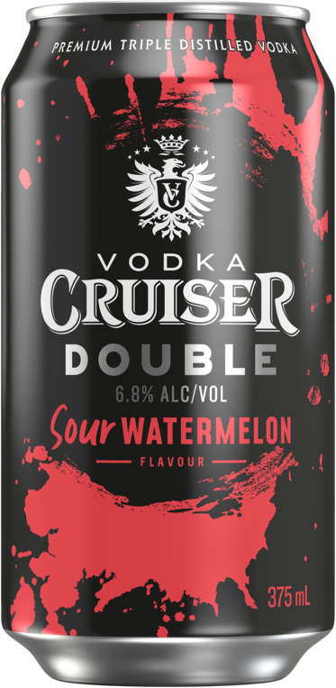 Vodka Cruiser Double Sour Watermelon Can 1X375ML
