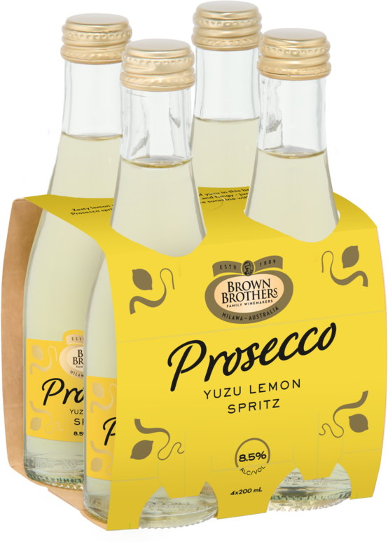 Brown Brothers Prosecco Yuzu Lemon Spritz bottle 4X200ML