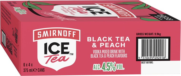 Smirnoff Ice Tea Peach Can 24X375ML