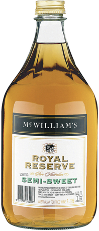 Mcwilliam's Royal Reserve Semi Sweet Sherry Flg 2LT