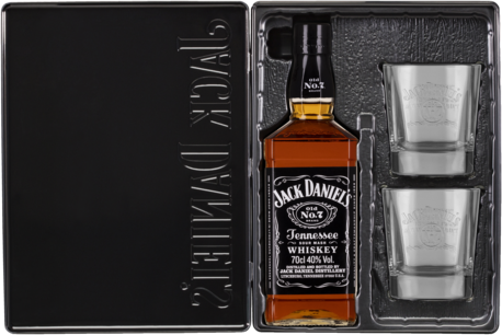 Jack Daniels 2 Glass Gift Pk 700ML