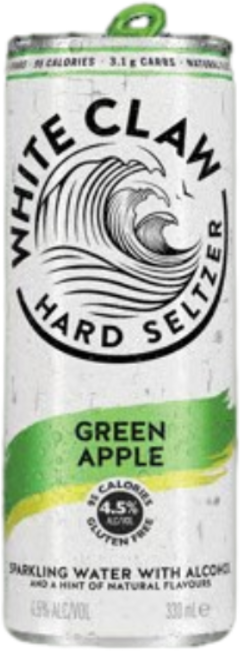 White Claw Seltzer Green Apple Can 1X330ML