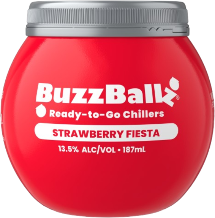Buzzballz Strawberry Fiesta Bottle 1X187ML