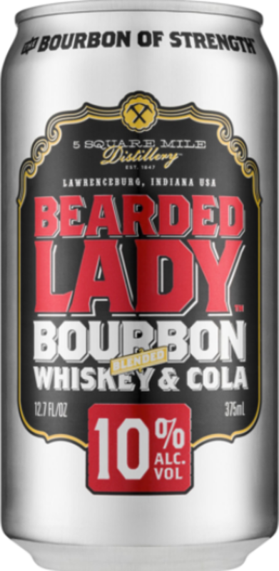 Bearded Lady Bourbon & Cola 10% Can 4X375ML