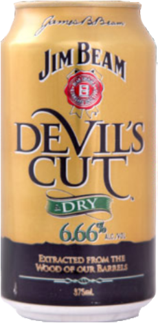 Jim Beam Devils Cut Bourbon & Dry 24X375ML
